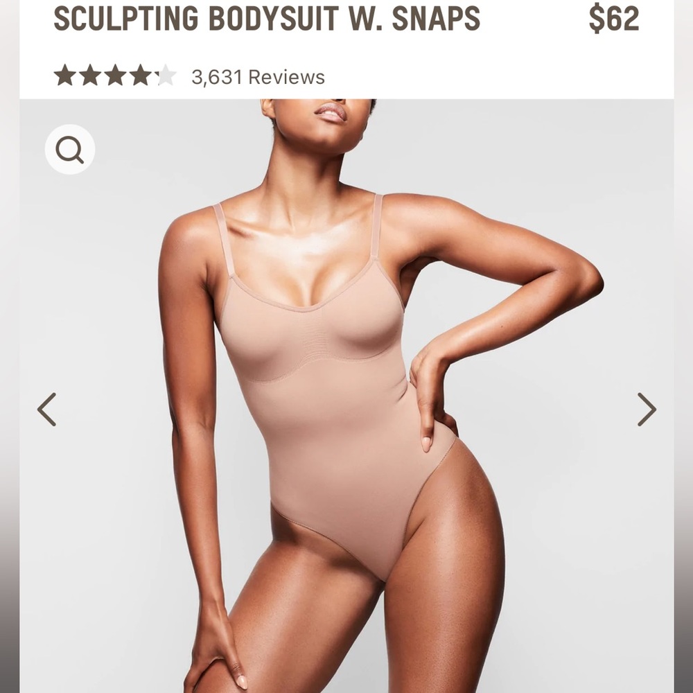 SKIMS Sculpting Bodysuit with Snaps  Large/XL